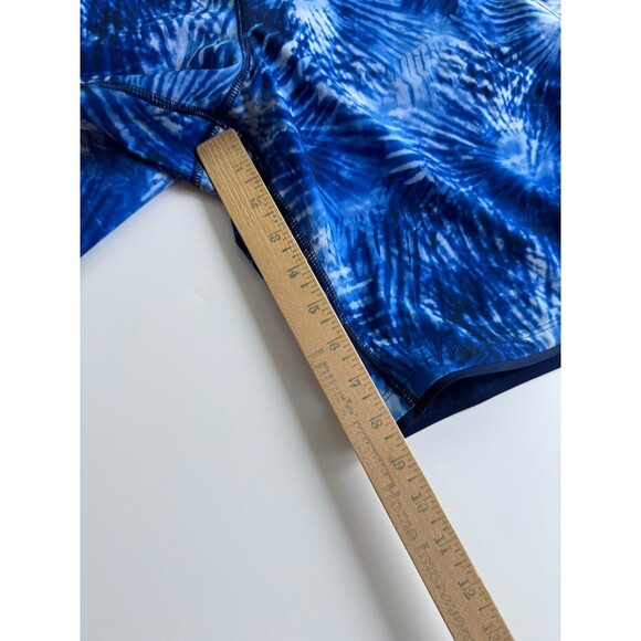 LANDS' END WOMEN'S QUICK DRY 5-INCH SWIM SHORTS WITH PANTY Size 8 Blue Swirl - Picture 11 of 16